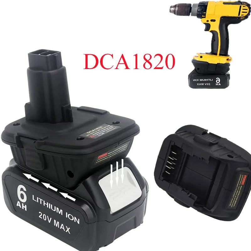 DCA1820 Battery Adapter: DeWalt 20V to 18V NiCd/NiMH Battery Adapter Babs