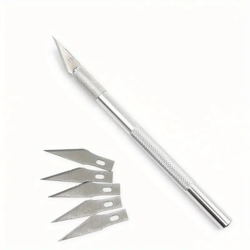2pc Precision Hobby Knife Set with 5 Blades | Craft Cutting Hobby Knife Set Babs