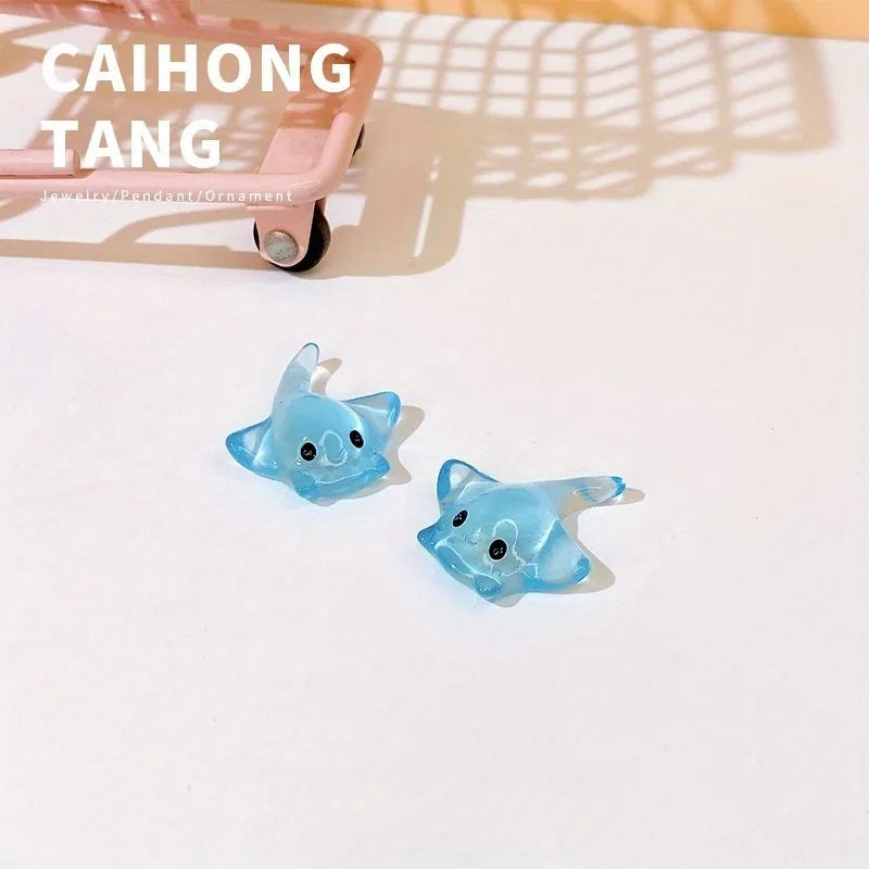 50Pcs Manta Ray Resin Charms – Colorful DIY Jewelry Pendants Resin Jewelry Charms Babs