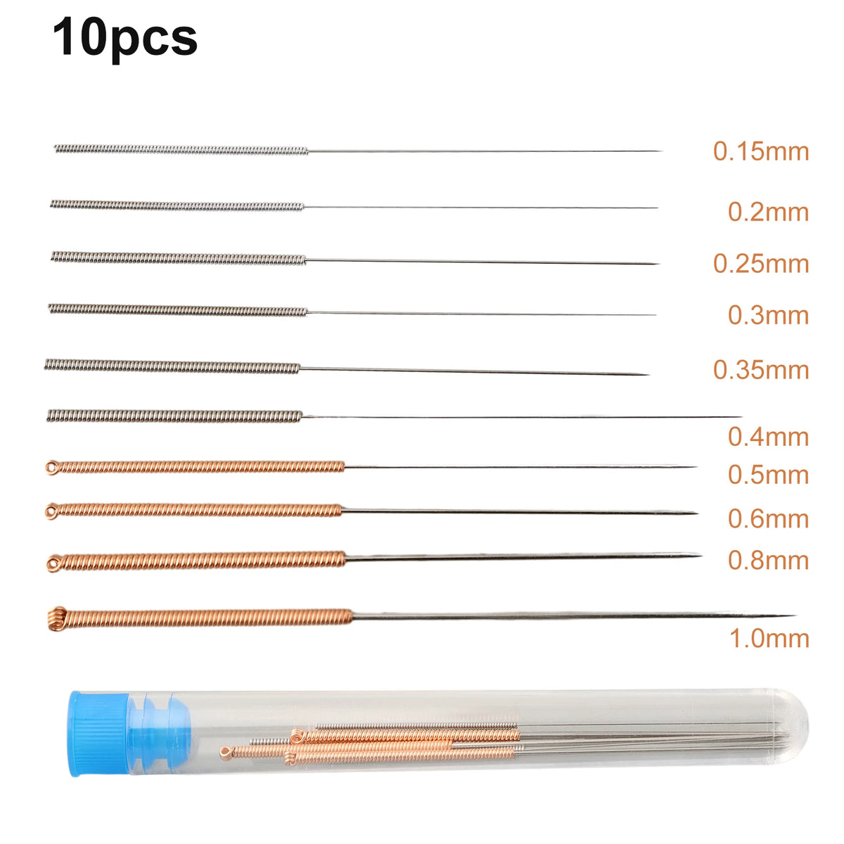 10pcs 3D Printer Nozzle Cleaning Kit – Steel Needles 0.15–1.0mm 3D Printer Cleaning Kit Babs 10pcs