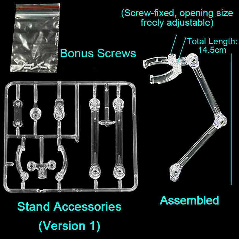 10PCS Gundam Figure Display Stand HG RG SD SHF 1/144 Model Figure Display Stand Babs