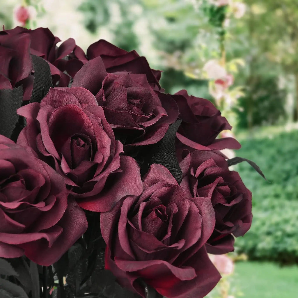 Silk Rose Artificial Flowers Bouquet 5/10 Pcs – Home Decor Artificial Flower Bouquet Babs