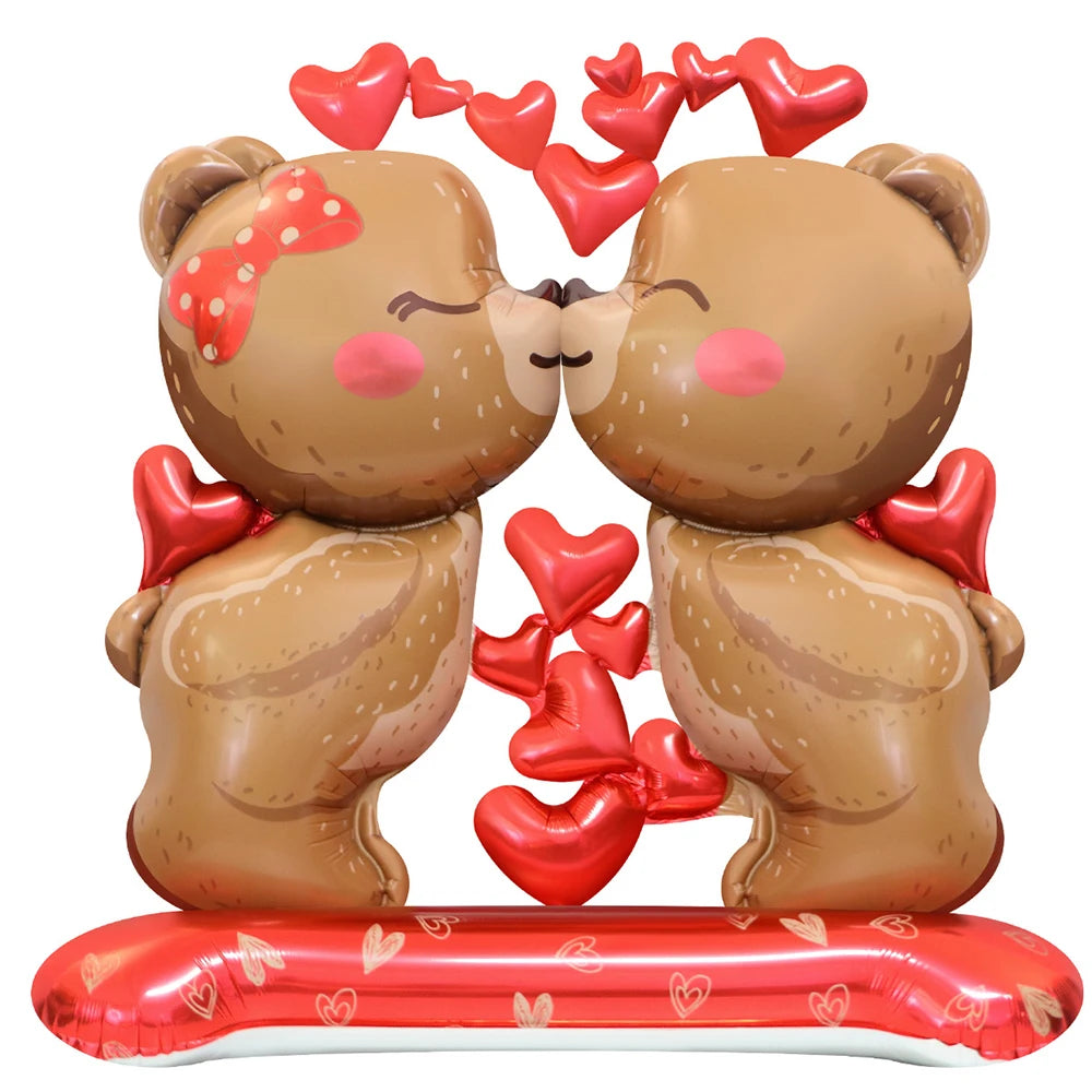 Large Standing Teddy Bear Foil Balloon – Party & Wedding Decor Foil Party Balloon Babs