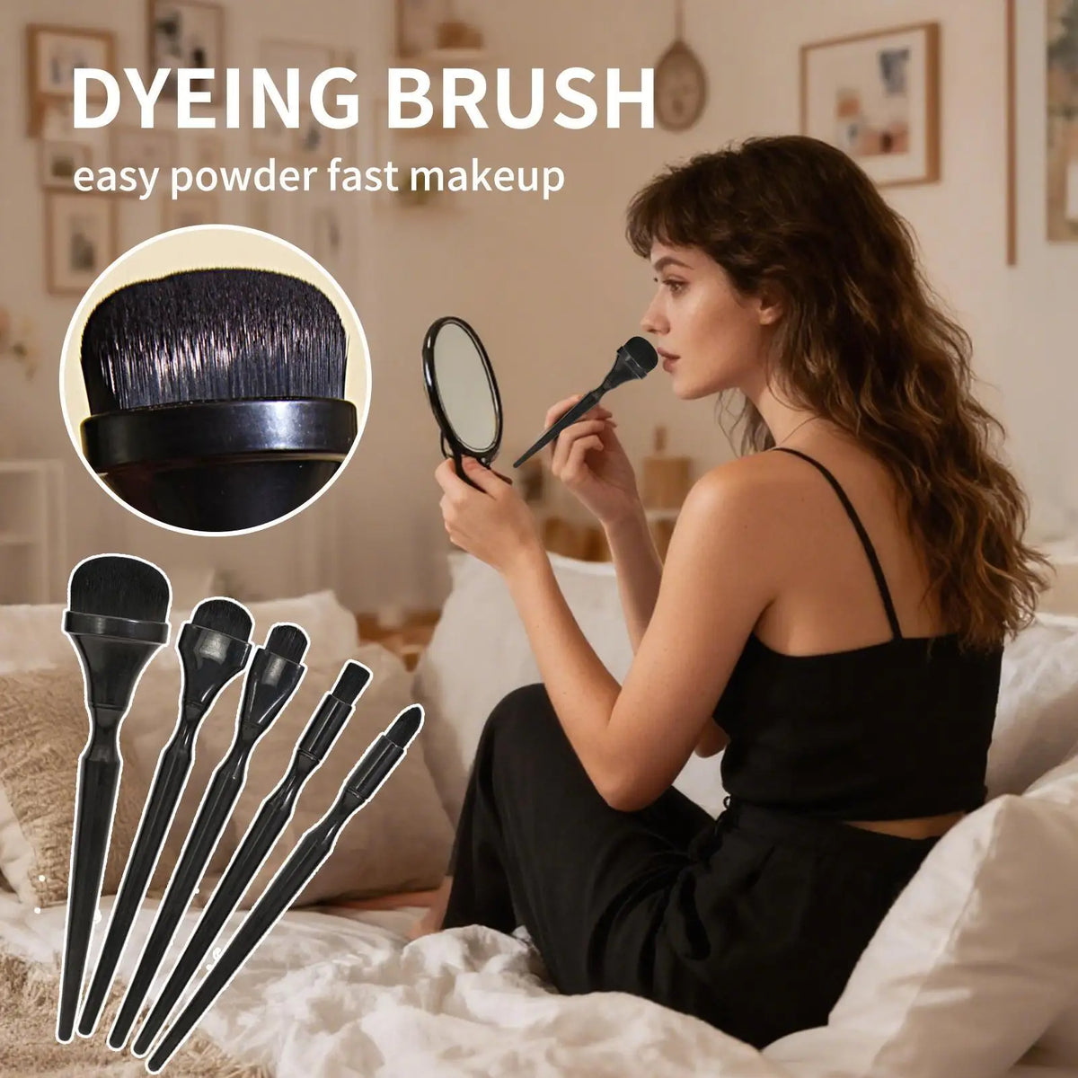 5-Piece Blending Brush Set – Charcoal, Pastel & Ink Art Artist Blending Brushes Babs