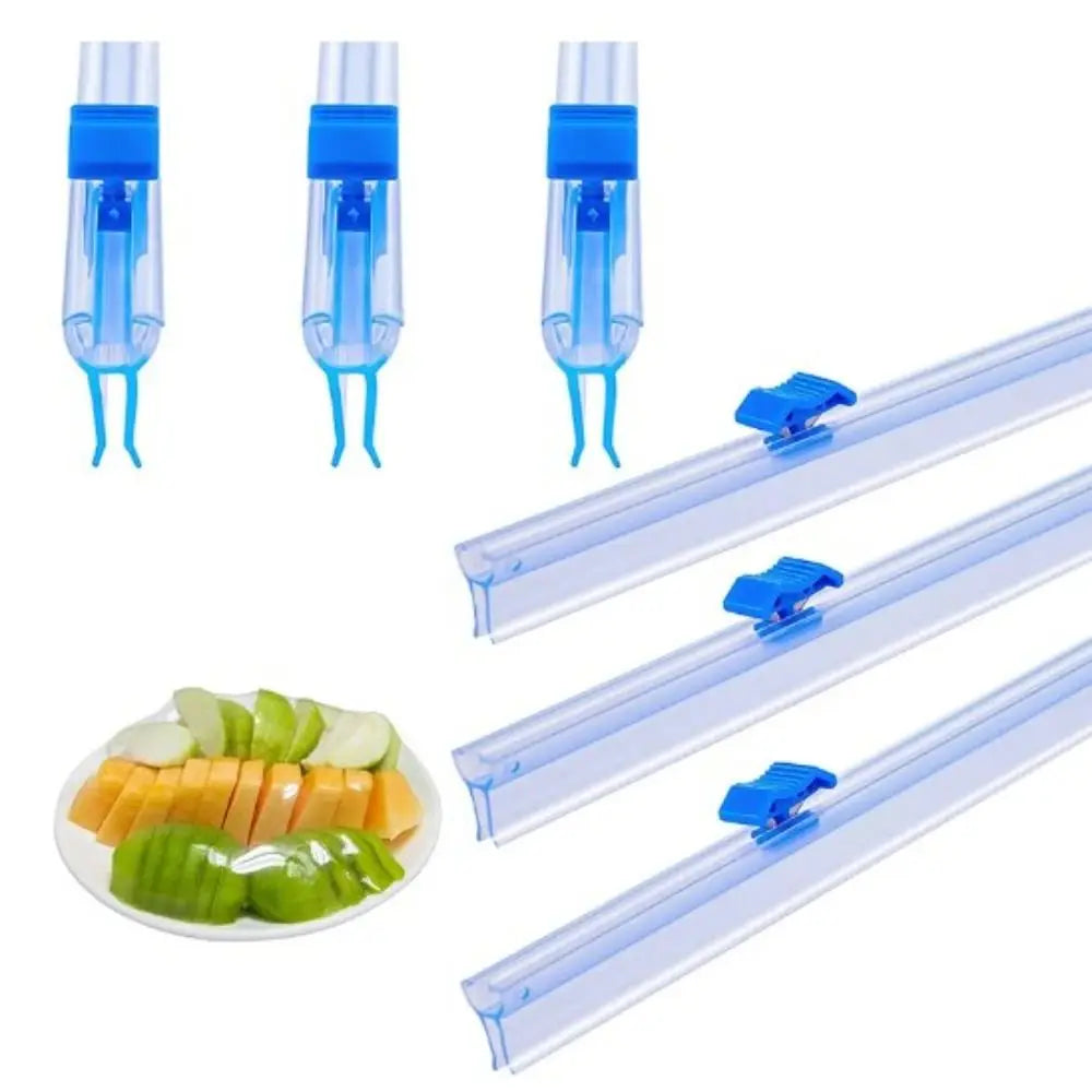 3-Pack Plastic Wrap Dispenser & Cling Film Cutter Set Food Wrap Dispenser Babs