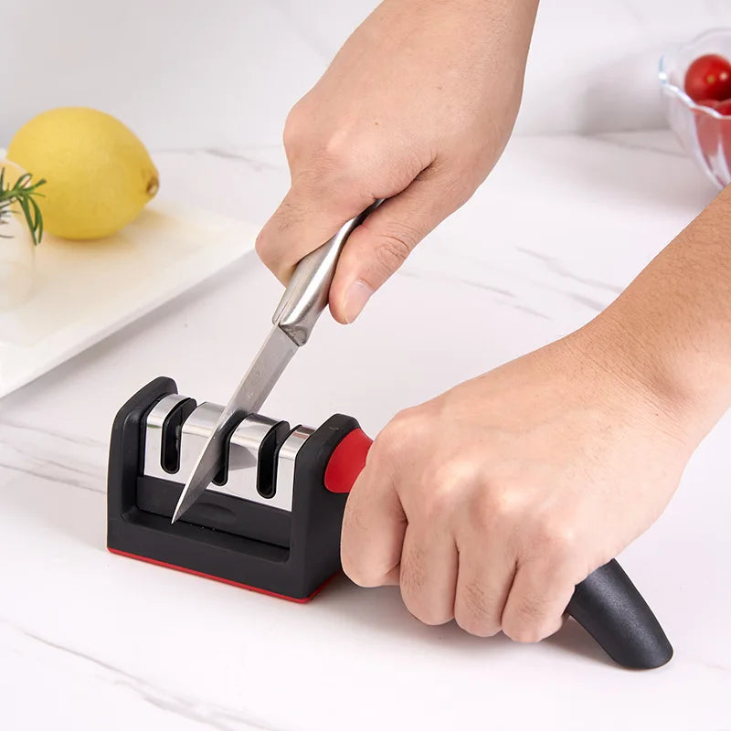 Kitchen Knife Sharpener – Fast, Easy & Multi-Blade Compatible Knife Sharpener Babs