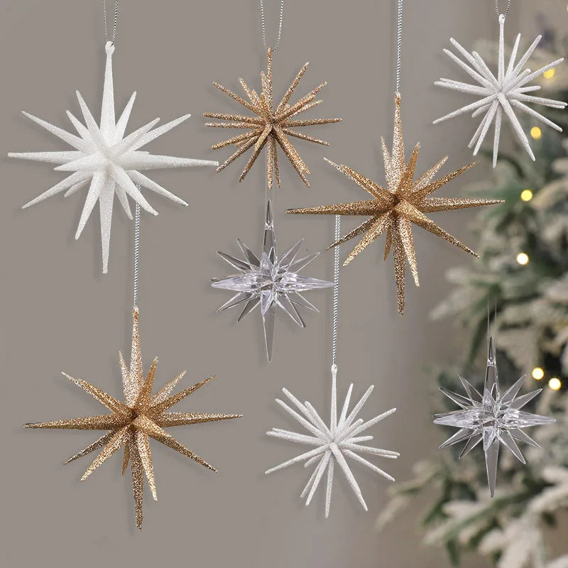 Glitter Exploding Star Christmas Ornament – Xmas Tree Pendant Christmas Tree Ornament Babs
