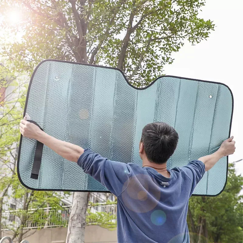 Foldable Car Windshield Sunshade – UV & Heat Protection Car Windshield Sunshade Babs