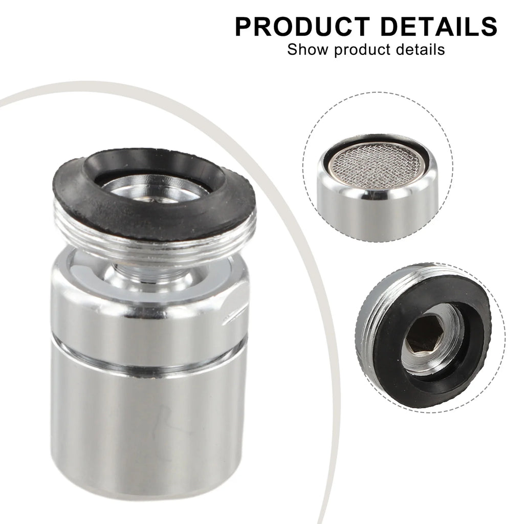 Chrome 360° Rotating Faucet Aerator – Kitchen & Bathroom Faucet Aerator Babs
