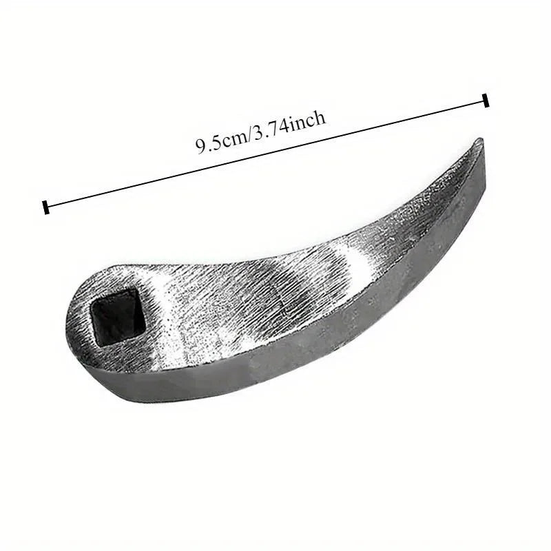 Stainless Steel Pry Bar Adapter Head Tool – Silver Curved Pry Bar Adapter Babs
