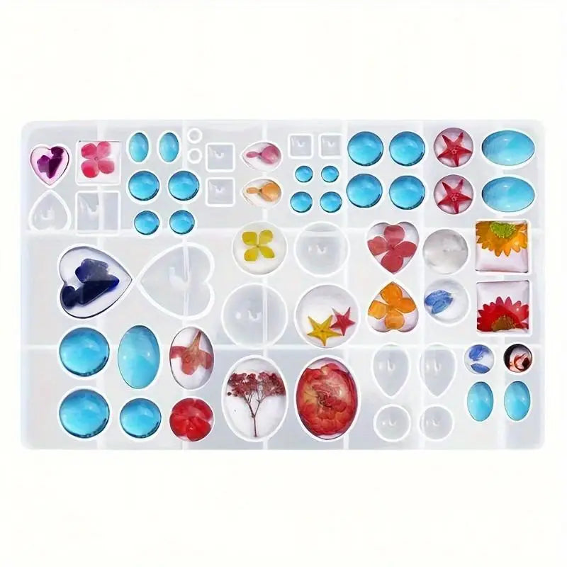 DIY Crystal Mirror Silicone Mold for Earring & Pendant Making Jewelry Craft Mold Babs 1pc