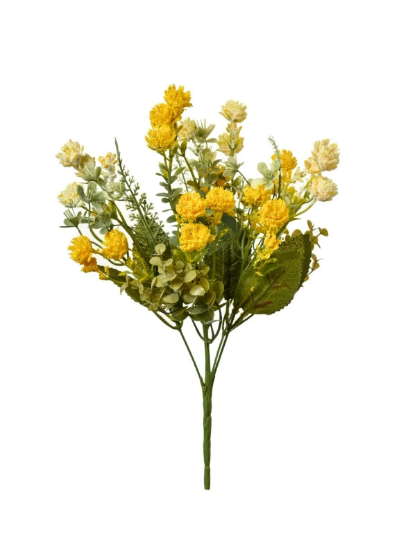 Silk Artificial Rose Bouquet for Wedding & Home Décor Artificial Flower Bouquet Babs YELLOW 1PC