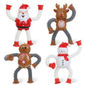 4-Pc Christmas Hanging Ornaments – Santa & Reindeer Suction Cup Set Christmas Ornament Set Babs 4pcs