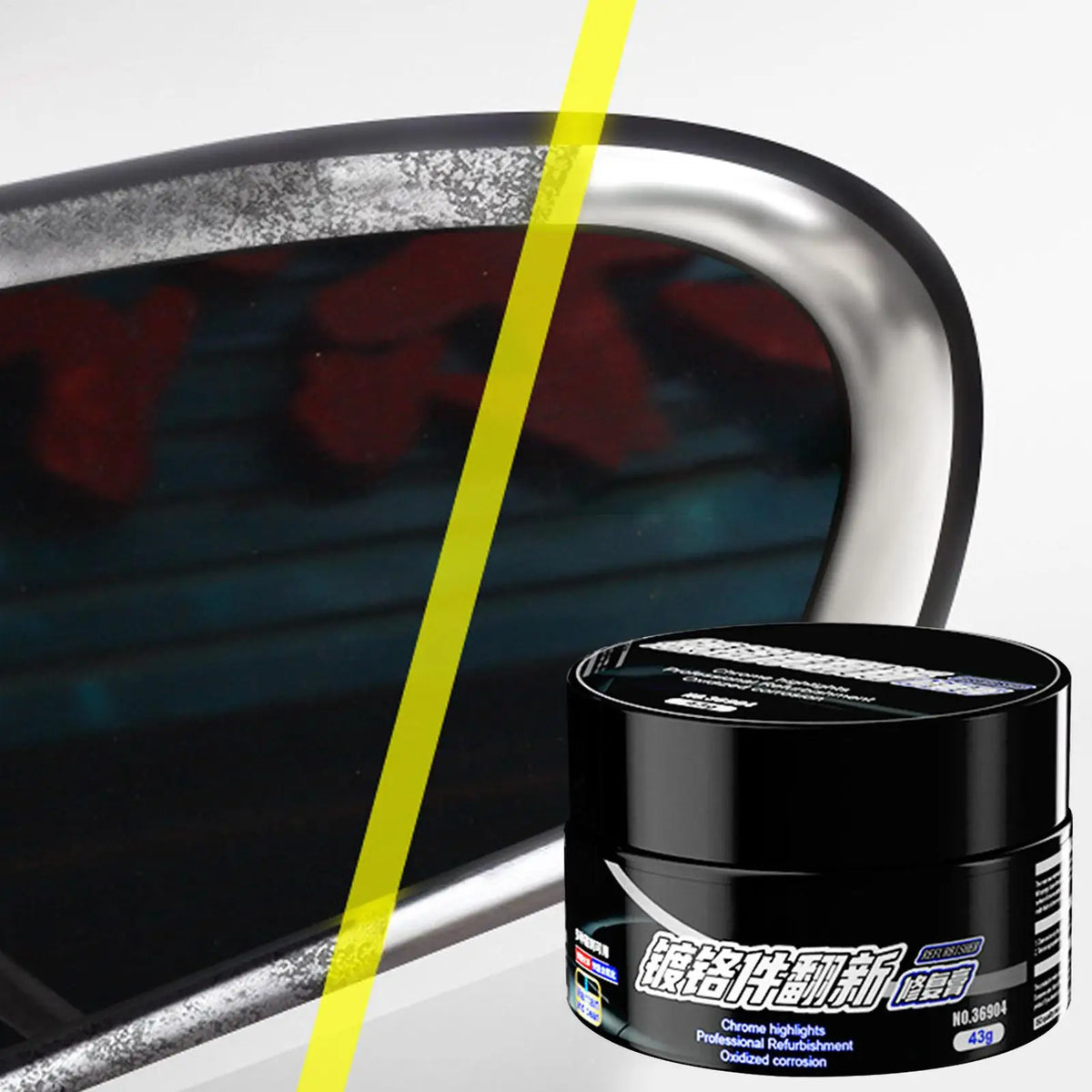 Chrome Shine Restorer Polishing Paste – Car Metal & Trim Chrome Polishing Paste Babs