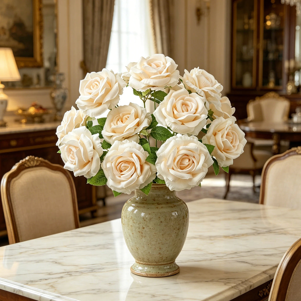 Artificial Silk Rose Bouquet – Wedding & Home Decor Artificial Flower Bouquet Babs