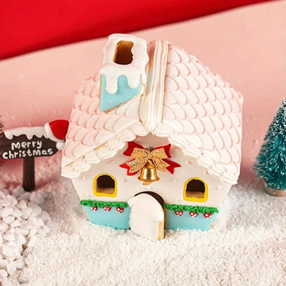3D Christmas Gingerbread House Cookie Cutter Mould Set – 8 Pcs Cookie Cutter Mould Set Babs