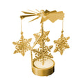Rotating Carousel Tea Light Candle Holder – Gold & Silver Candle Holder Babs A03