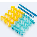 12pc Large Soft Hair Rollers Curlers DIY Salon Styling Set Hair Rollers Set Babs 12pcs