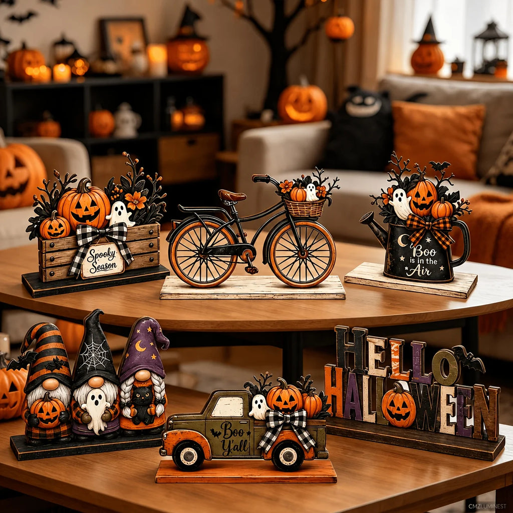 Halloween Wooden Table Decorations – Ghosts, Fairies & More Halloween Table Decor Babs