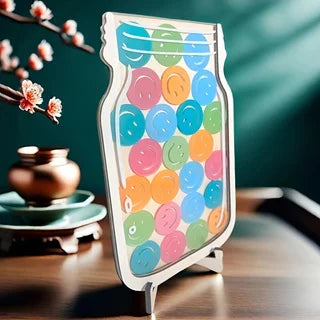 Smiley Face Jar Ornament – Classroom Reward & Holiday Gift Decorative Jar Ornament Babs