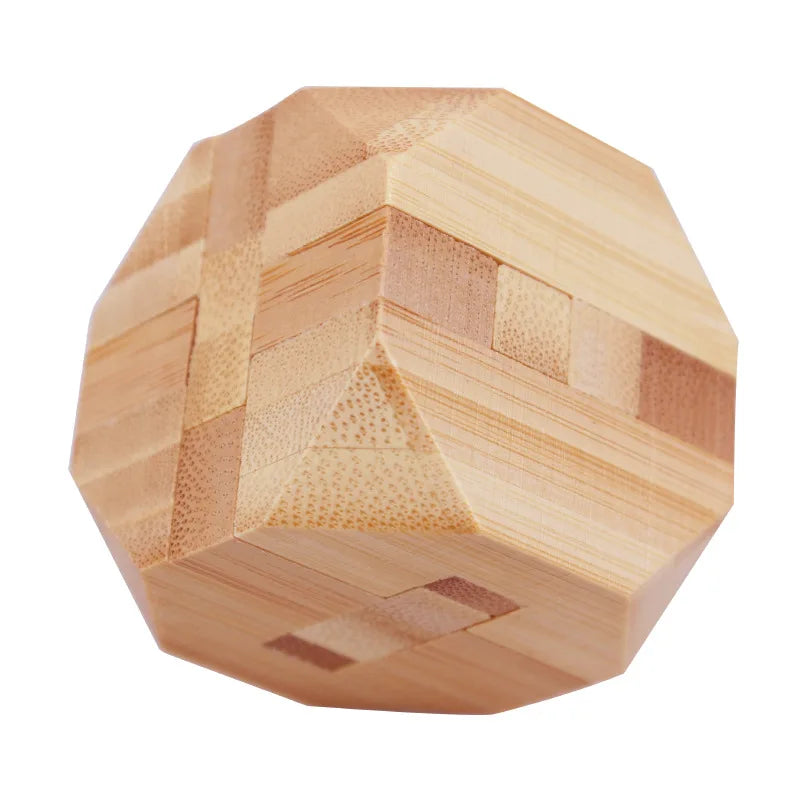 Bamboo Kongming Lock 3D Interlocking Puzzle Brain Teaser Toy 3D Interlocking Puzzle Babs 1Pc 6