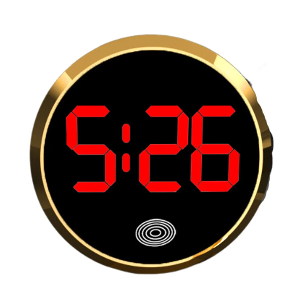 Touch-Activated LED Car Dashboard Clock – Mini Digital Clock Car Dashboard Clock Babs D- Red Light