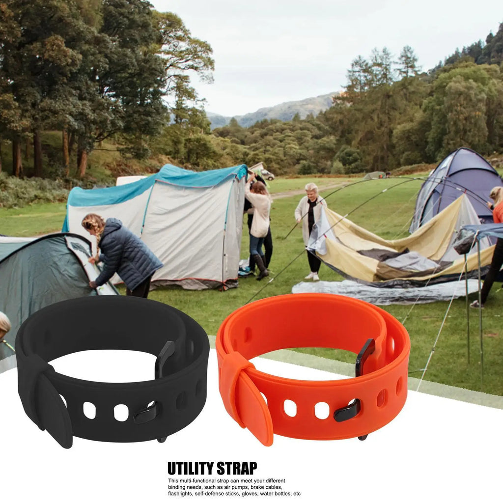 Rubber Tension Cargo Strap with Buckle – Camping & Travel Cargo Tie Strap Babs