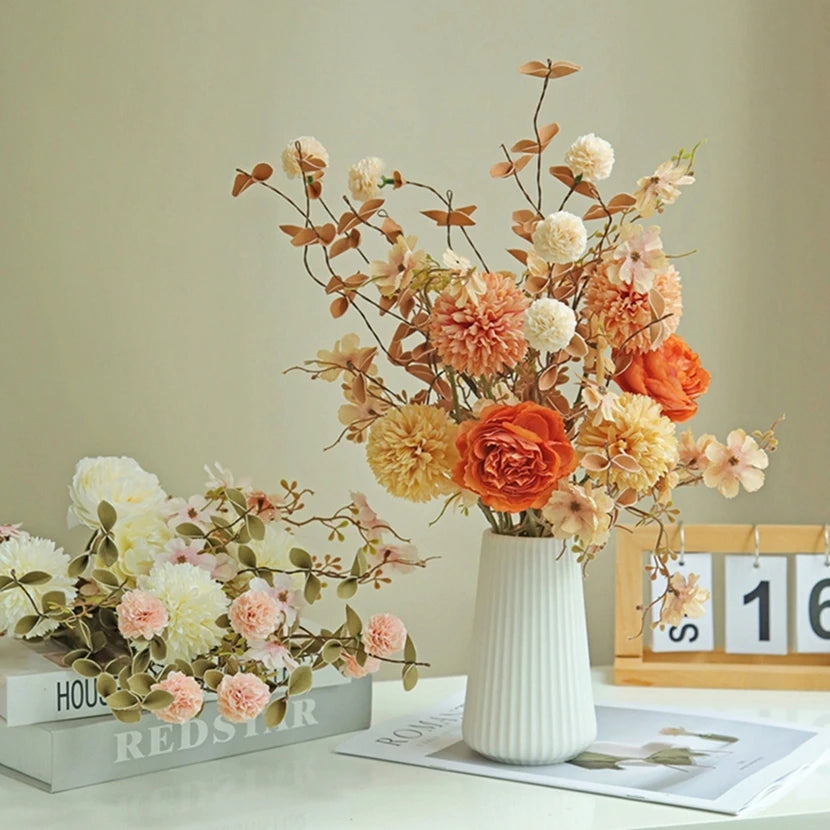 Silk Rose Artificial Flower for Wedding & Home Décor Artificial Silk Flower Babs