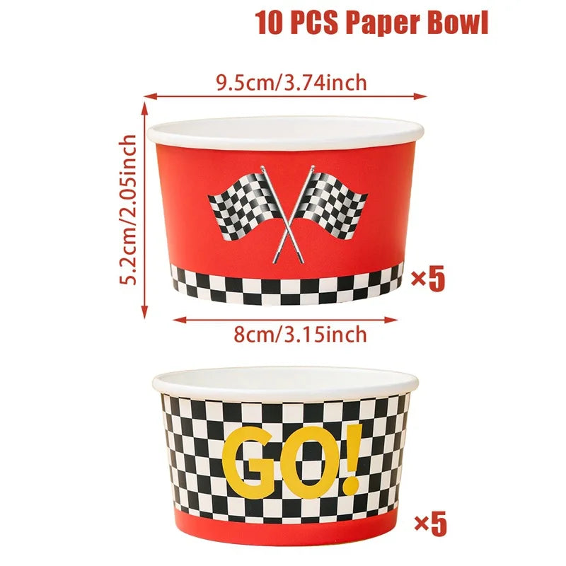 Race Car Tire Paper Napkins – Birthday & Baby Shower Party Supplies