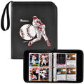 Baseball Card Binder 440 Pockets – Trading Card Sleeve Holder Trading Card Binder Babs black