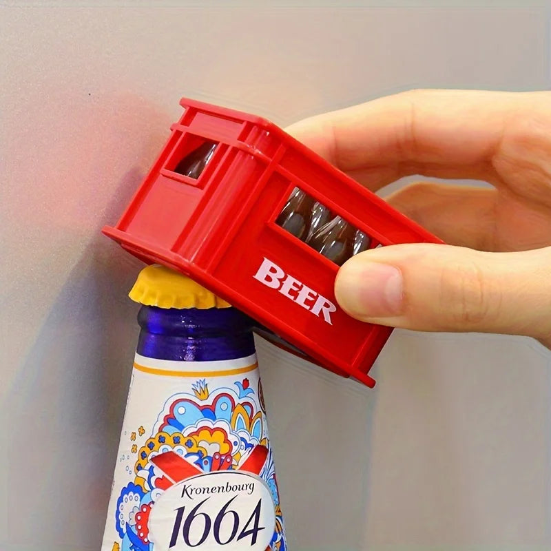 Beer Basket Magnetic Bottle Opener – Fridge Décor & Opener Magnetic Bottle Opener Babs