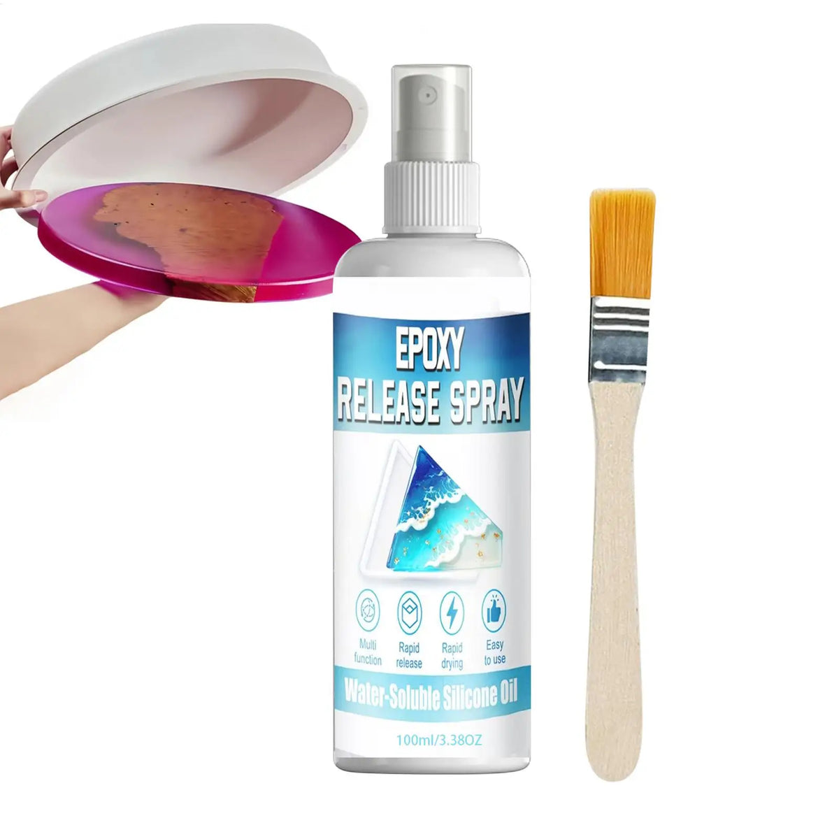 Epoxy Mold Release Spray 100ml – Resin, Candle & Casting Mold Release Spray Babs