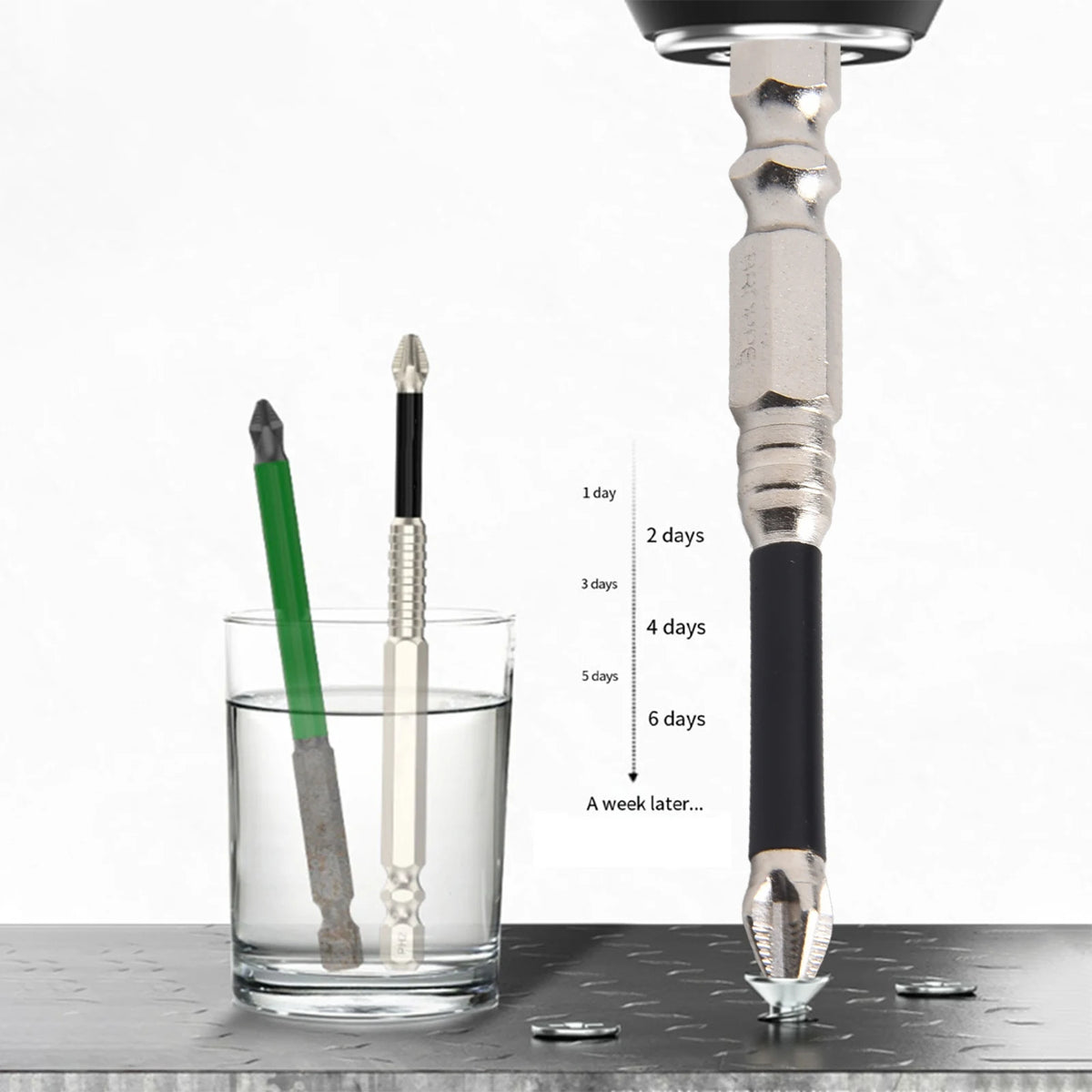 PH2 Magnetic Screwdriver Bit Alloy Steel Anti-Slip 25–150mm Screwdriver Bit Babs