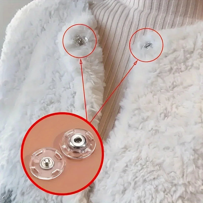 Invisible Snap Buttons for Shirts & Sweaters – 5/10 Pairs Clothing Snap Buttons Babs