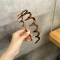 Wave Headbands for Women – Non-Slip Toothed Hair Bands Hair Headband Babs Coffee