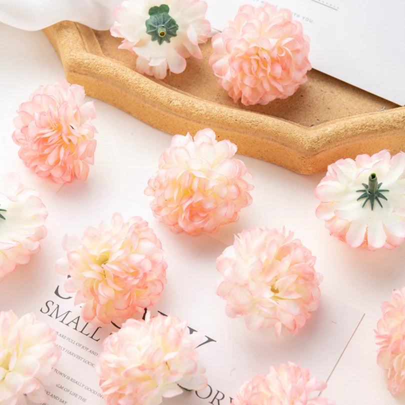 Artificial Silk Hydrangea Flower Heads 50/100pcs – Wedding Décor Artificial Flower Heads Babs