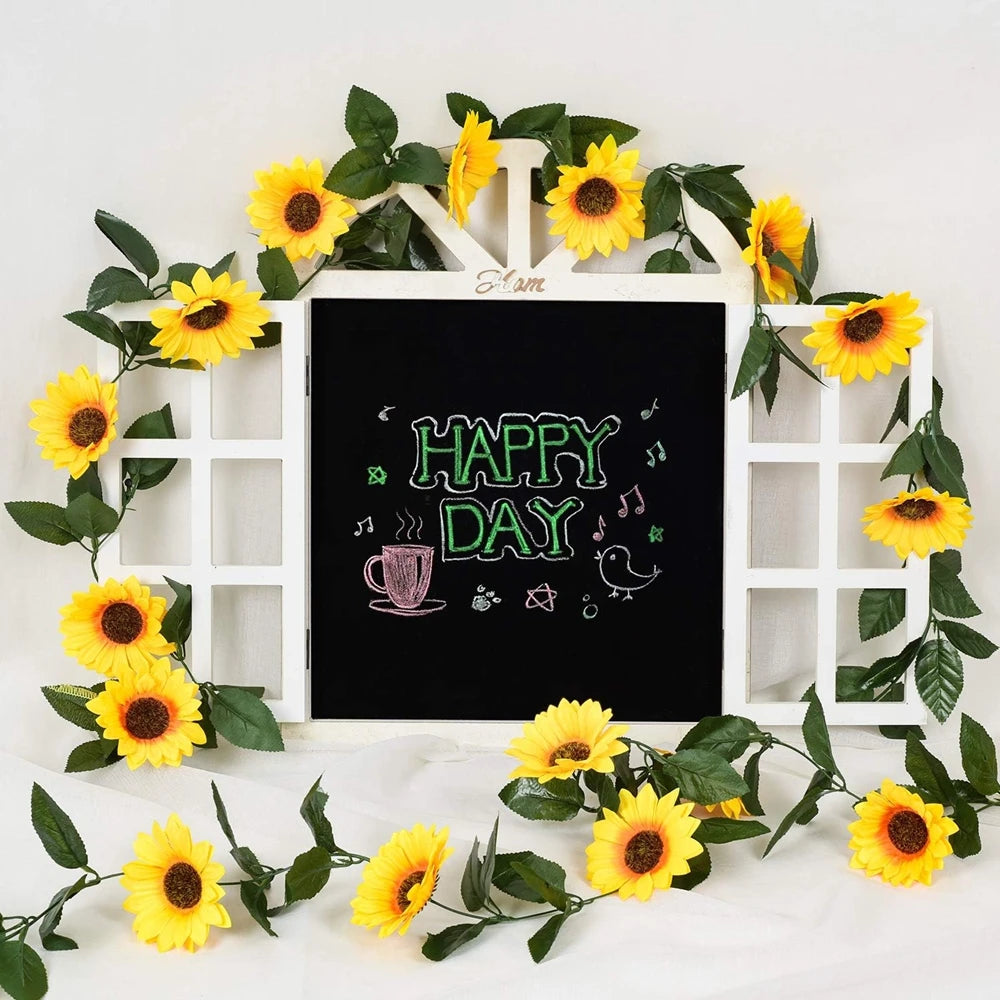 Artificial Sunflower Vine Garland – Silk Hanging Flower Décor Artificial Flower Garland Babs