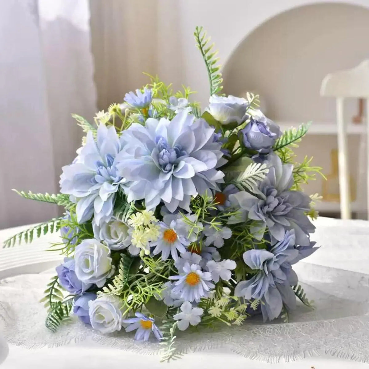 Silk Dahlia Rose Artificial Flowers – Wedding & Home Décor Artificial Silk Flowers Babs