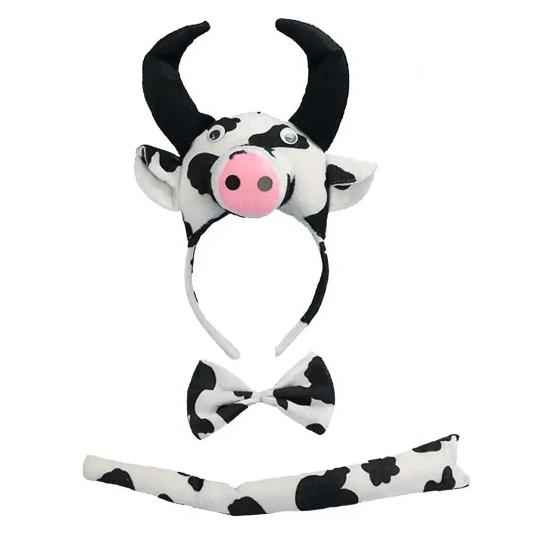 Animal Ear Headband Bow Tie Costume Set – Party & Cosplay Costume Accessory Set Babs 31