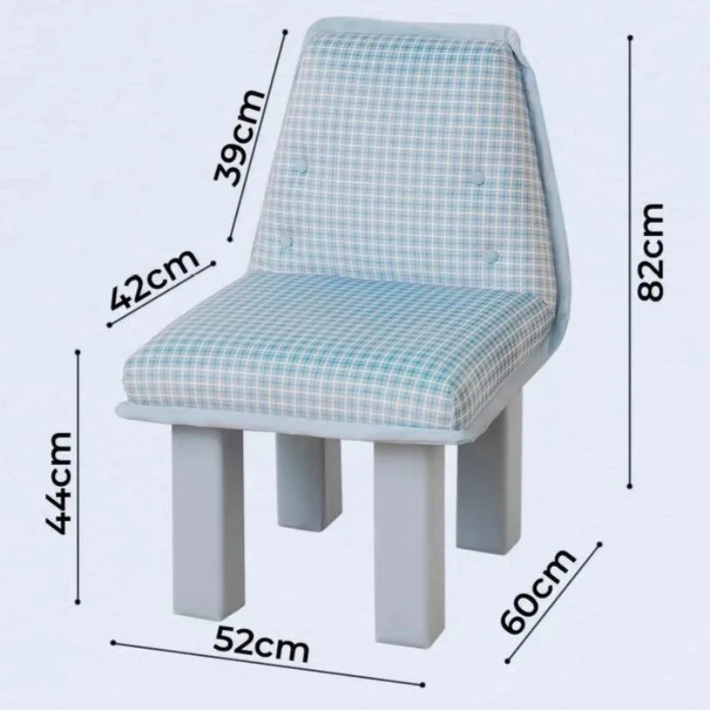 Checkered Dining Chair Set of 2 | Modern Cushioned Wood Chair Dining Chair Set Babs