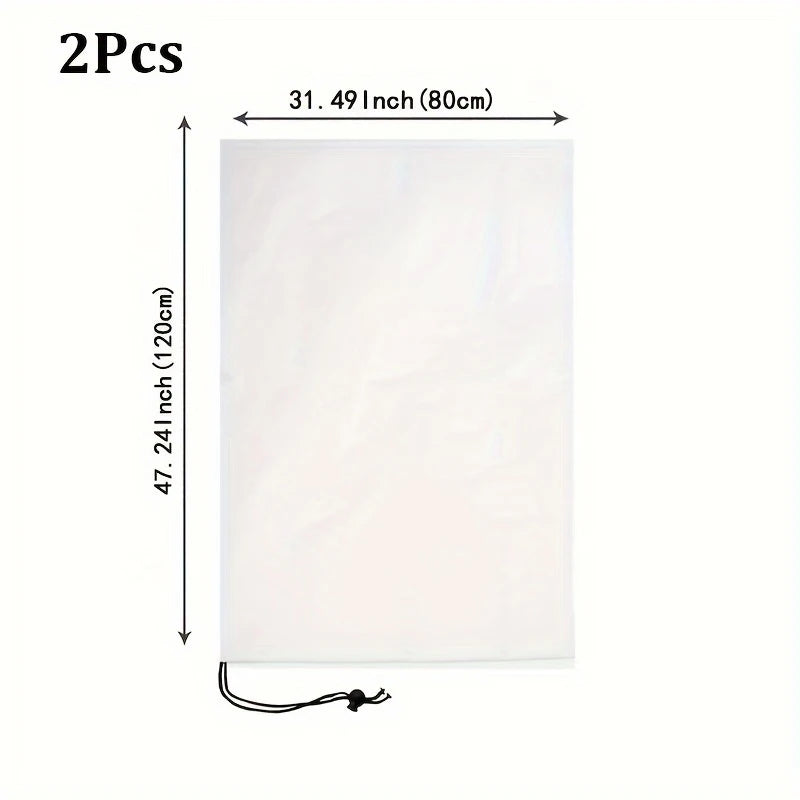 Large Plant Frost Protection Covers with Zipper & Drawstring Plant Frost Cover Babs 2Pcs 80x120cm