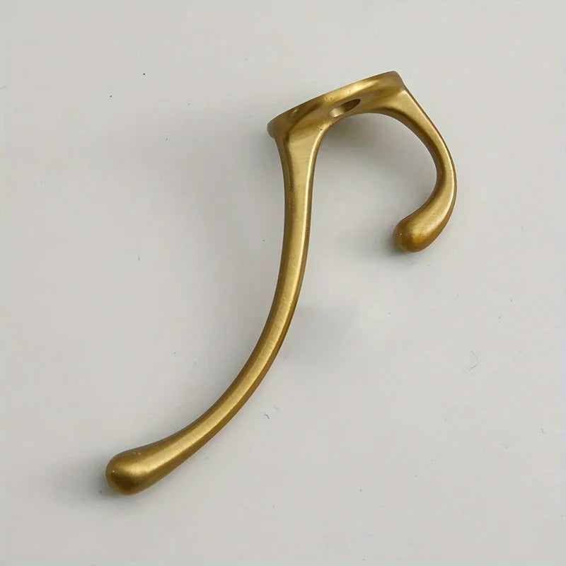 2-Pack Rustic Brass Wall Mount Coat Hooks – Heavy Duty Iron Wall Mount Coat Hook Babs