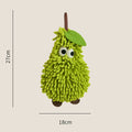 Fruit Shaped Hanging Hand Towels – Soft Chenille Washcloth Novelty Hand Towel Babs Green
