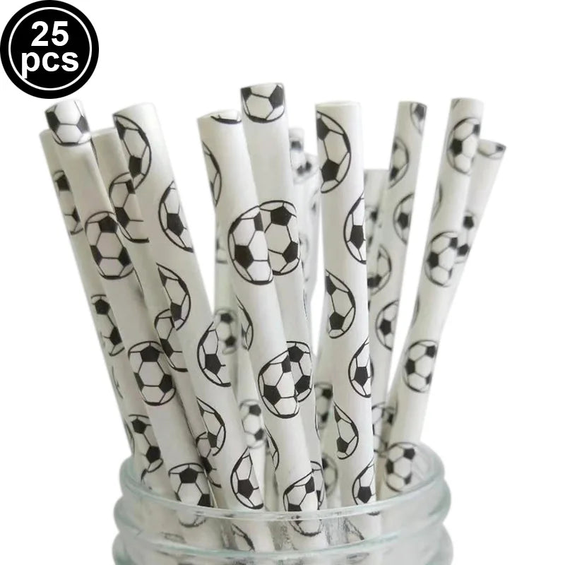 Soccer Football Party Supplies – Plates, Cups, Napkins & Runner