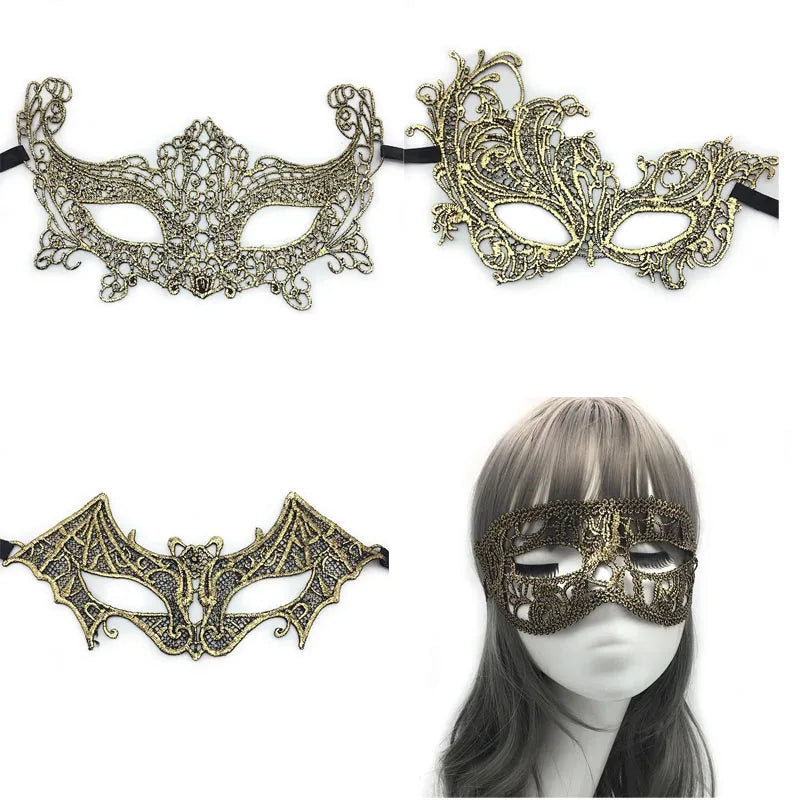 24pcs Lace Masquerade Eye Masks – Venetian Cosplay Party Set Masquerade Eye Mask Babs