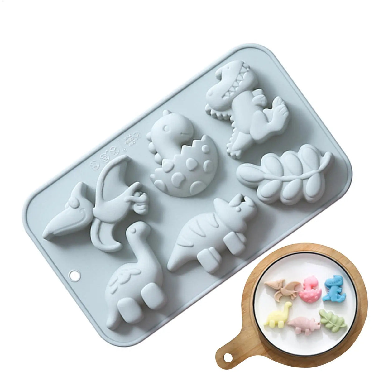 3D Dinosaur Silicone Mold for Cake, Chocolate & Candy Silicone Baking Mold Babs
