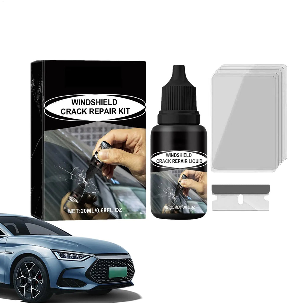 Car Windshield Repair Kit – 20ml Fluid for Chips & Cracks Windshield Repair Kit Babs