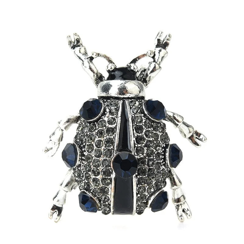 Metal Scarab Beetle Brooch Pin – Fashion Animal Boutonniere Fashion Brooch Pin Babs silver