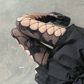 Gothic Fishnet Tights – Patterned Mesh Pantyhose for Women Fishnet Pantyhose Tights Babs black