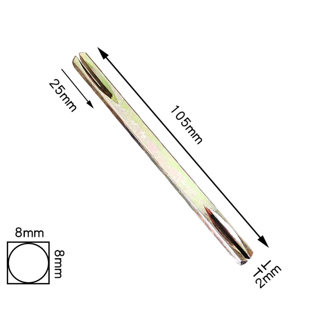 8mm Square Door Handle Spindle Pin 85–130mm Galvanised Iron Door Handle Spindle Babs 105mm